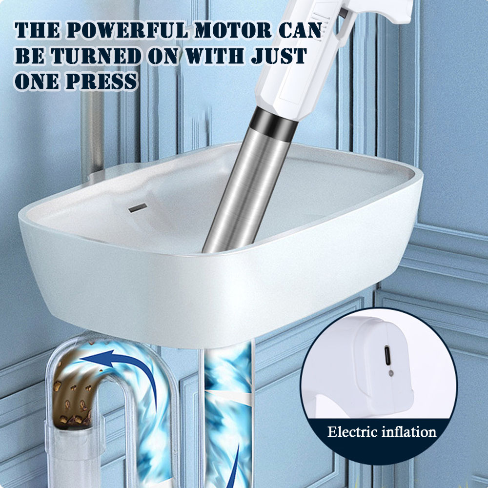 Plunger Toilet - مكبس مرحاض كهربائي قوي موجة الصدمة
