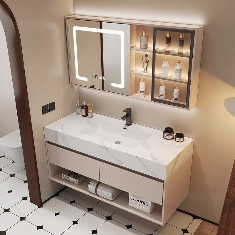 Home Bathroom Vanity Combo - حوض سيراميك حديث للحمام مع خزانة