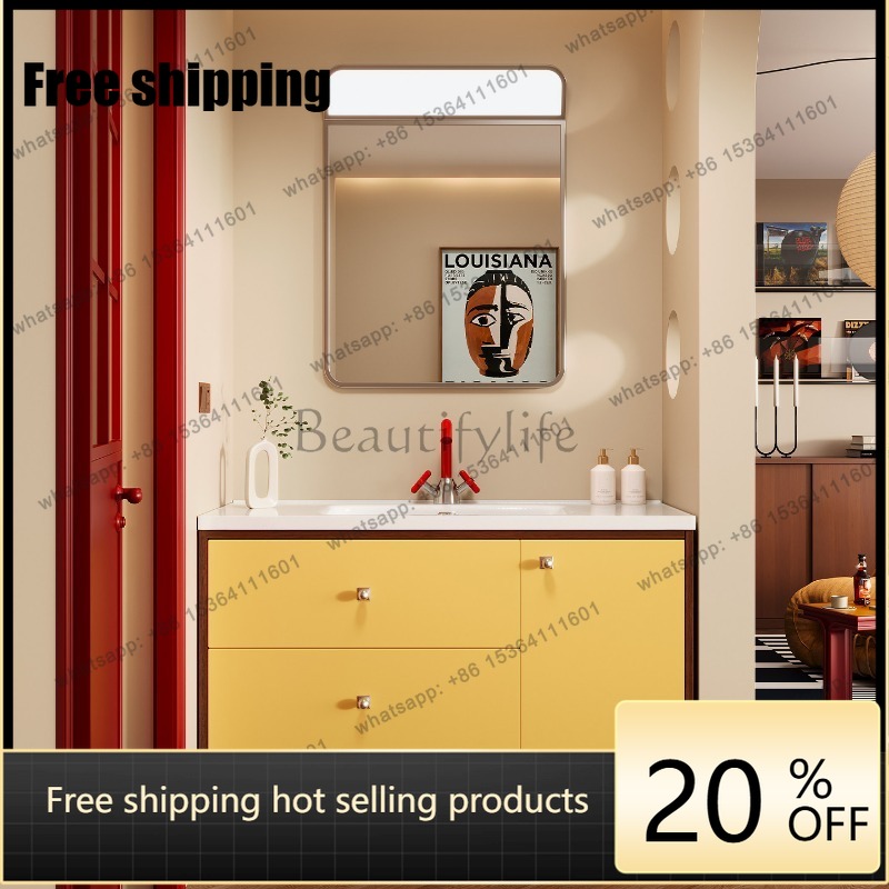 Home Bathroom Vanity Combo - LJY خزانة حمام جدارية تحت الحوض،
