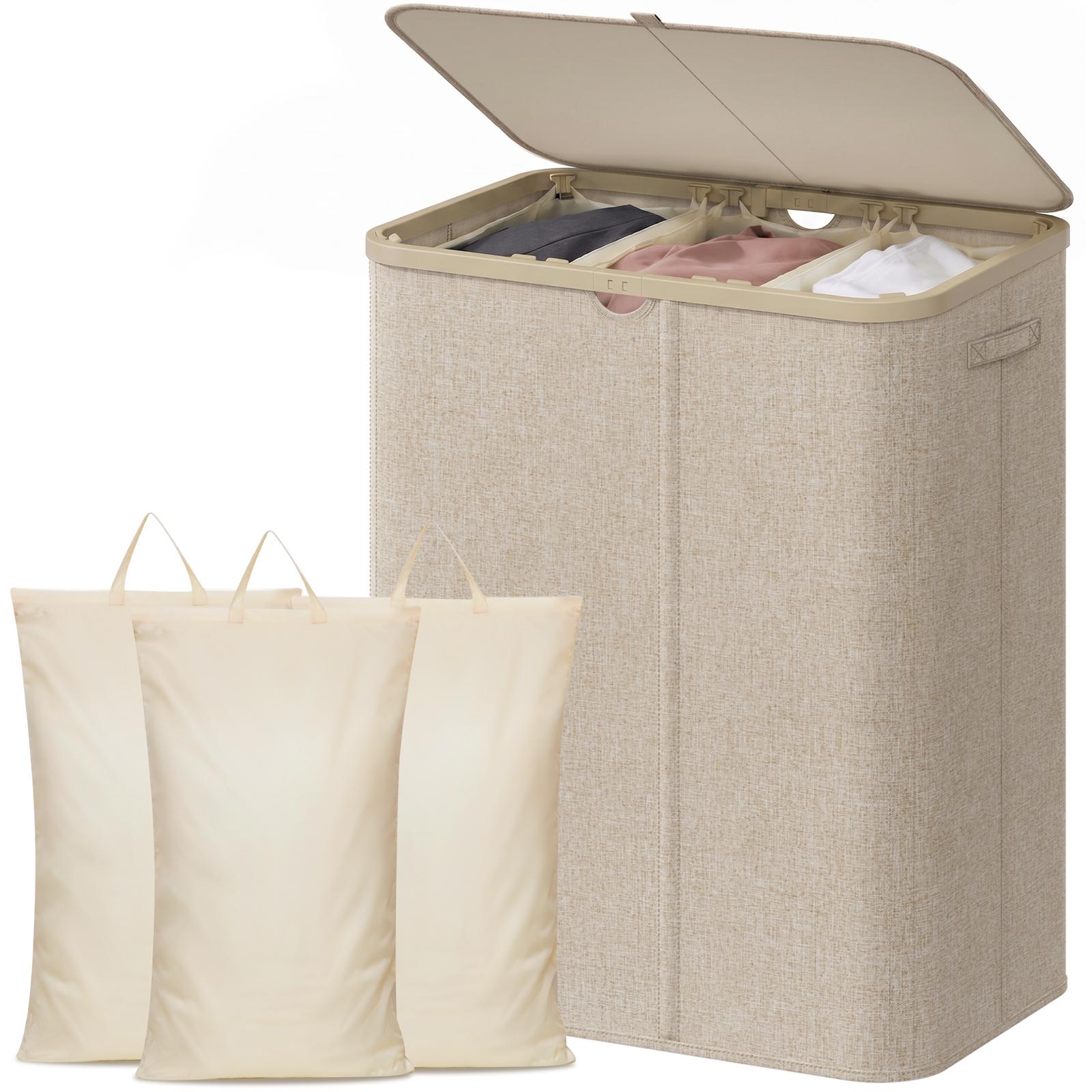 Home Essentials Bathroom Storage - سلة غسيل بلاستيكية كبيرة جدًا بسعة