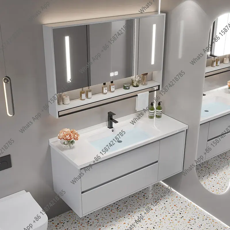 Home Bathroom Vanity Combo - خزانة حمام كلاسيكية بتصميم عتيق مع