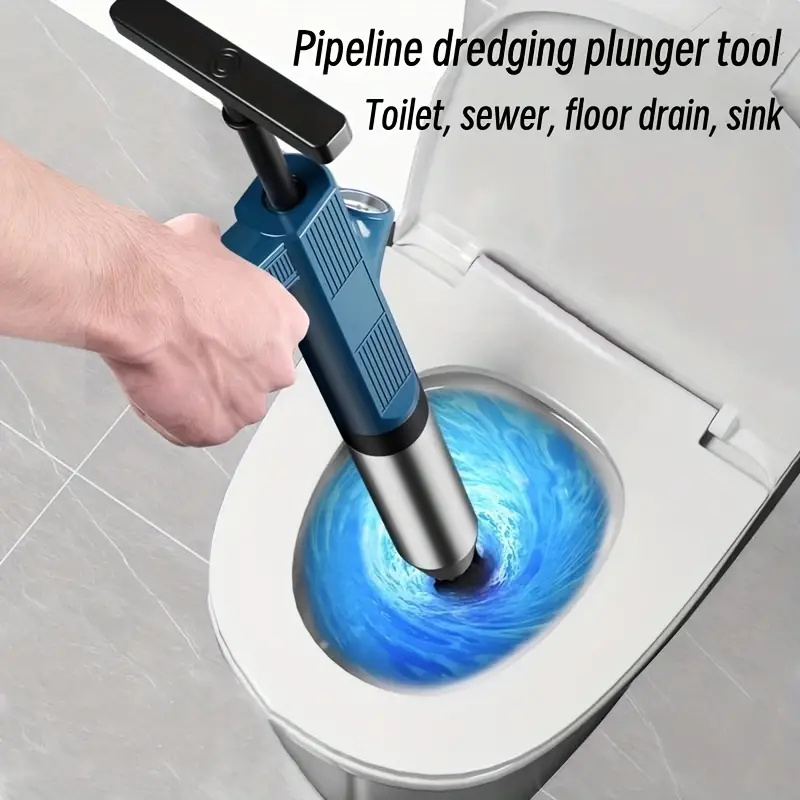 Plunger Toilet - 1 مجموعة أداة تنظيف خط الأنابيب