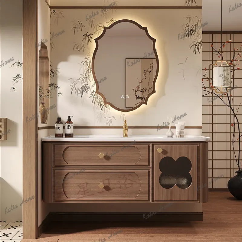خزائن حمام YJ، خزائن مكياج، خز - مراجعة Home Bathroom Vanity Combo وسعره